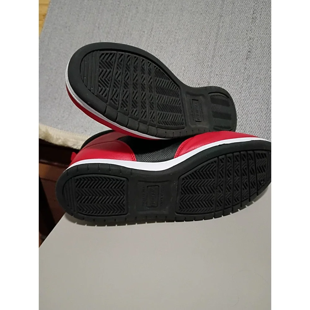 FUBU Heritage High Top Sneakers Men 9.5 Red Black Basketball Streetwear Shoes‎